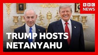 US President Donald Trump hosts Israeli Prime Minister Benjamin Netanyahu at White House | BBC News