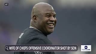 Chiefs assistant Eric Bieniemy’s son charged in shooting of his mother in Virginia, authorities say