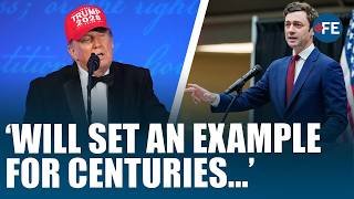 ‘MAN WITH A DARK HISTORY’: Jon Ossoff SLAMS Trump Over Presidential Power Abuse