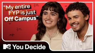 “I Was Spamming Matt With Every Edit!” 😂 Asha Banks & Matthew Broome Play You Decide! | MTV Movies