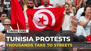 Thousands protest in Tunisia as opposition challenges President Saied