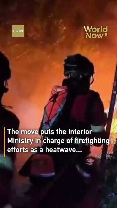 Spain declares emergency as wildfires rage near Madrid #worldnow