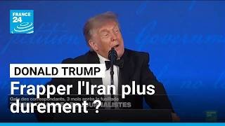 Au gala des correspondants, Donald Trump menace de frapper l'Iran encore plus durement • FRANCE 24