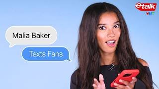 Malia Baker Texts Her Fans