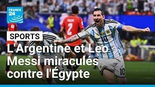 Mondial 2026 : l'Argentine et Leo Messi miraculés contre l'Égypte • FRANCE 24