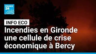 Incendies en Gironde : une cellule de crise économique à Bercy • FRANCE 24