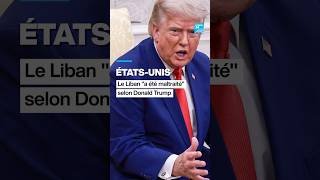 États-Unis : le Liban "a été maltraité", selon Donald Trump • FRANCE 24
