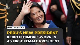 Keiko Fujimori sworn in as Peru president after narrow election win