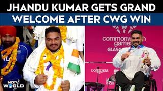 CWG 2026 News | CWG 2026 Bronze Medallist Jhandu Kumar Gets Grand Welcome In Delhi