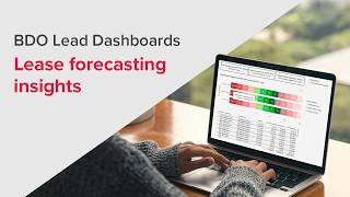 BDO Lead Dashboard 3 demo | Forecasting insights for cashflows, depreciation and interest