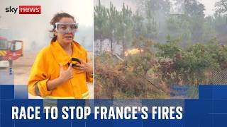 Farmers join race to stop France's raging fires