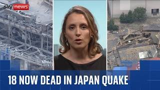 Japan earthquake: 'Race against time' to find survivors as deaths reach 18