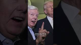 Trump jokes about 'not everybody' liking Sen. Graham in eulogy