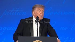 Trump alludes to third term at rescheduled White House correspondents' dinner