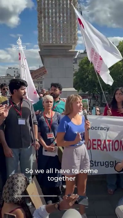Greta Thunberg joins London rally in support of Indian students | AJ #shorts