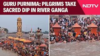 Guru Purnima | Haridwar Witnesses Massive Gathering As Pilgrims Take Sacred Ganga Dip