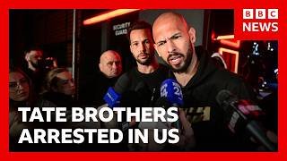 Andrew and Tristan Tate arrested in US over new UK charges | BBC News