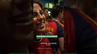 Spain fans bring the party to New York before World Cup final