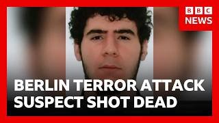 Terror suspect accused of Berlin Pride rampage shot dead by police | BBC News