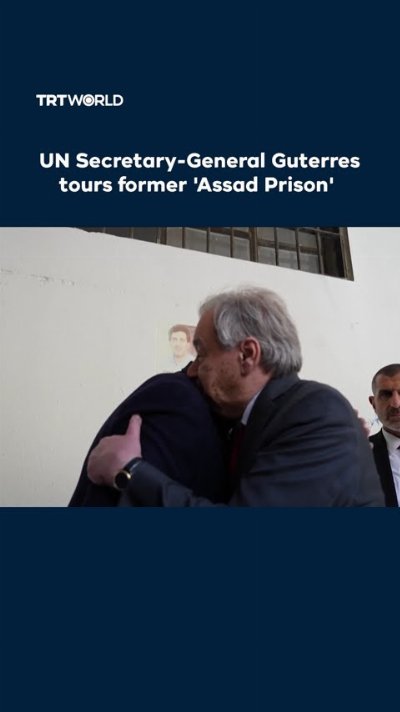 UN Secretary-General Guterres tours Syria’s Sednaya prison