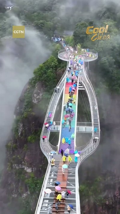 China's breathtaking bridge seems to float above the clouds #coolchina