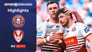 A FEROCIOUS derby! | Wigan Warriors vs St Helens | Super League Highlights