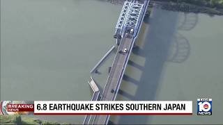 6.8-magnitude earthquake strikes southern Japan