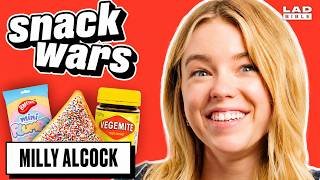 Supergirl’s Milly Alcock Tries Australian vs UK Food | Snack Wars