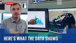 Data suggests ships are taking one route more than the other in the Strait of Hormuz