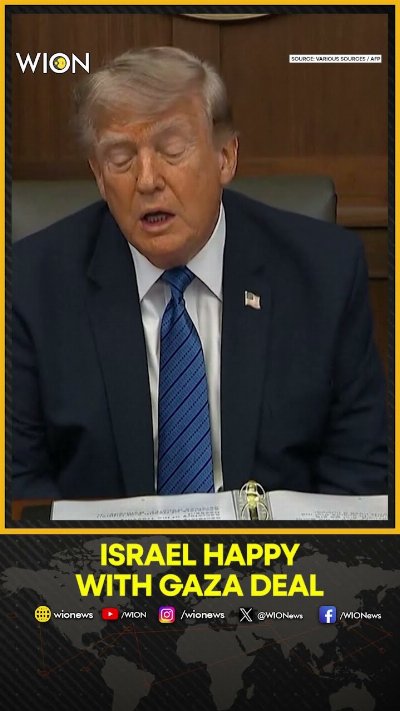 Trump Says Israel "Very Happy" With Gaza Weapons Deal | WION Shorts