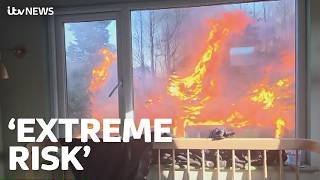Firefighters struggling to cope as wildfires rage across Britain