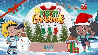 Merry Christmas (SING-ALONG VERSION) | Navy and Ryan | Educational Videos for Kids & Toddlers
