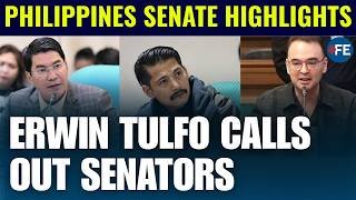 Stick to the Case!' Erwin Tulfo Questions Robin Padilla and Alan Cayetano During Hearing