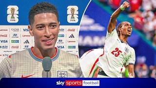 Jude Bellingham, Jordan Pickford and Djed Spence react to England’s HUGE win against Norway 🏴󠁧󠁢󠁥󠁮󠁧󠁿