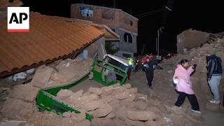 Scene in Peru after 5.5 magnitude earthquake kills at least 5 people