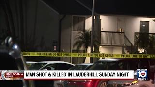 Man fatally shot in Lauderhill; suspect at large