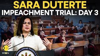 Sara Duterte Hearing LIVE: Day 3 of Sara Duterte Impeachment Trial Begins | Philippines Senate LIVE