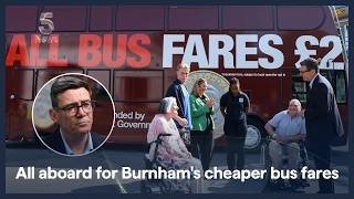 Andy Burnham accelerates his cost-of-living drive to include bus fares