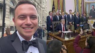Trump returns for White House Correspondents' dinner do-over