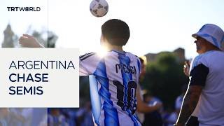 Defending champions Argentina face Switzerland in quarter-finals