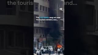 Explosions rock Damascus as French President Macron visits Syria | DW News