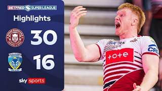 Wigan close on Rhinos at top! | Wigan Warriors vs Warrington Wolves | Super League Highlights