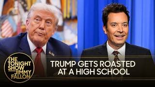 Trump Gets Mocked During Speech at a High School, Calls Democratic Senator Jon Ossoff "Pinky Herman"