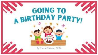 Birthday Party Behavior Social Story for Kids