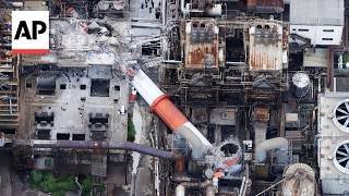 Rescue operation continues at paper factory in quake-hit southern Japan
