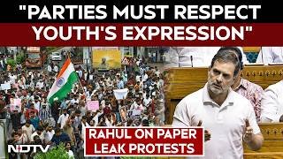 Rahul Gandhi On Paper Leak Protests: "Parties Must Respect Youth's Expression"