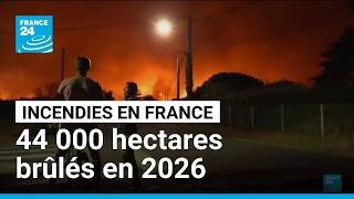Incendies en France : Var et Gironde en flammes, déjà 44 000 hectares brûlés en 2026