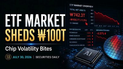 Korea's ETF Market Sheds 100 Trillion Won as Chip Volatility Bites | July 30 2026