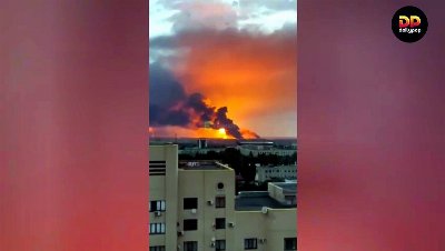 Drones ucranianos provocan un incendio en uno de los mayores depósitos de petróleo del sur de Rusia