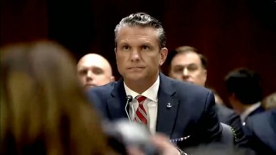 Hegseth heckled by protesters during Iran war funding hearing